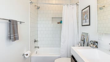 Hair dryer, towels