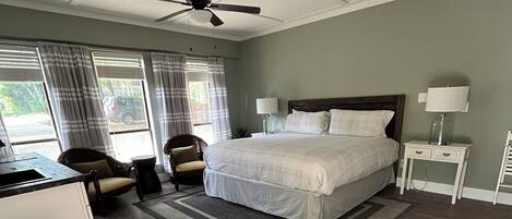 1 غرفة نوم ومكواة/لوح كي وواي فاي وملاءات أسرّة