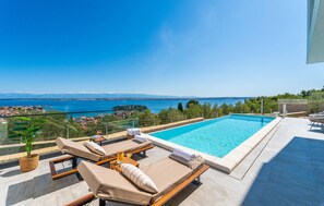 Et oppvarmet basseng