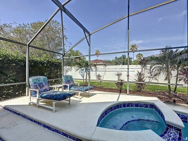 A heated pool