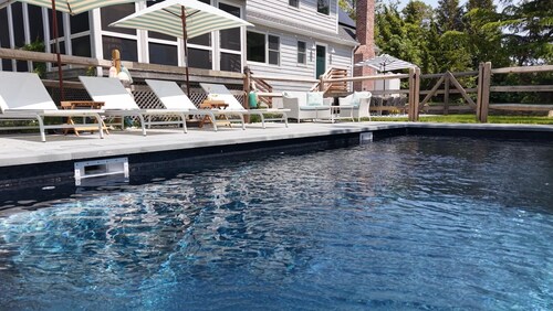 Your North Fork Happy Place—New Reno Built for Families w/Pool, Private Beach