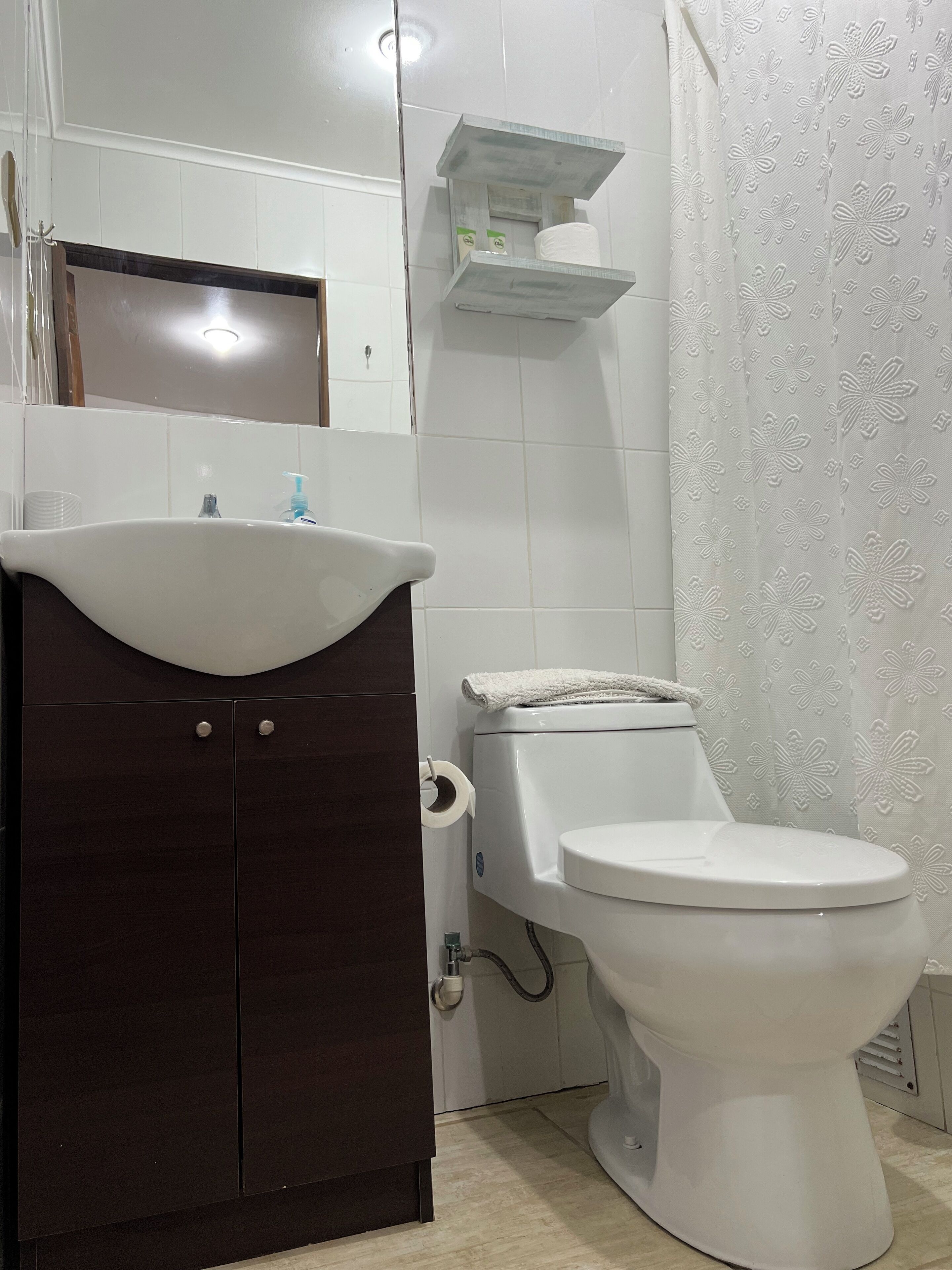 Towels, soap, toilet paper