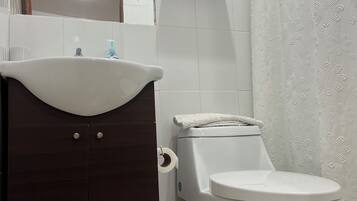 Towels, soap, toilet paper