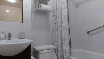Towels, soap, toilet paper