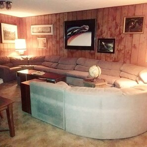 Smart TV, DVD player, books, video library - HOUSE OF THE FUTURE MANSION, 2 HUGE BEDROOMS w/ WiFi, AC in Woods of W. Lansing (Lansing)