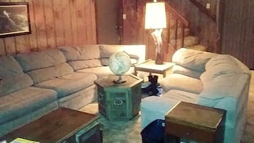 Smart TV, DVD player, books, video library