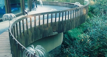 HOUSE OF THE FUTURE MANSION, 2 HUGE BEDROOMS w/ WiFi, AC in Woods of W. Lansing