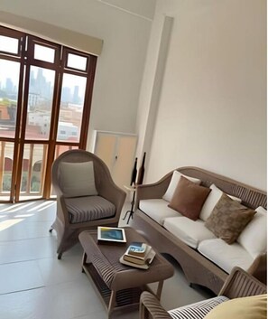 Living area - 708 La mejor vista en confortable y céntrico apto (Centro)