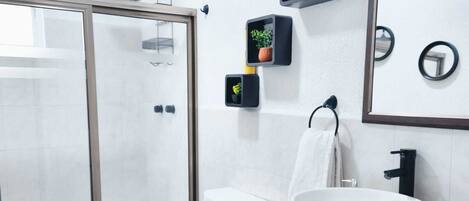 Towels, soap, toilet paper