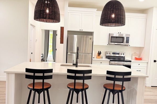 Microwave, oven, stovetop, dishwasher