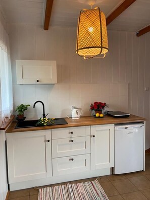 Cabaña superior, sobre el agua | Cocina privada