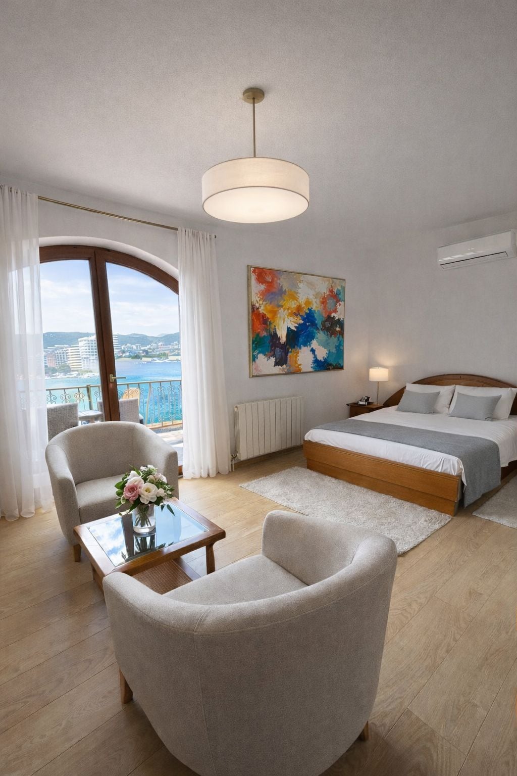 Grand Villa, 3 Bedrooms, Balcony, Sea View | Premium bedding, desk, laptop workspace, soundproofing