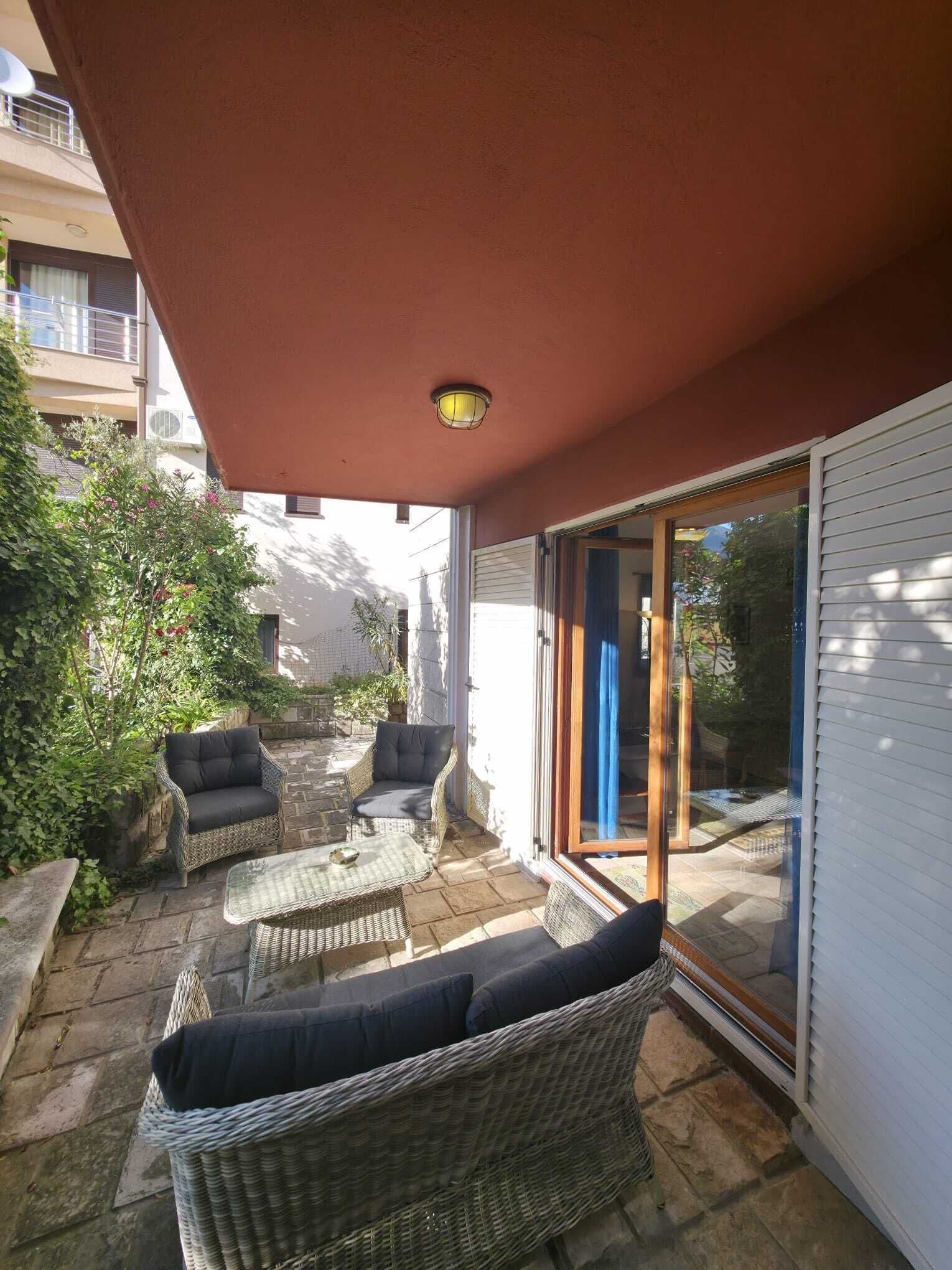 Villa Élite, 2 chambres, balcon, vue partielle sur la mer | Terrasse/Patio