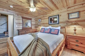 4 slaapkamers, een bureau, een strijkplank/strijkijzer, gratis wifi