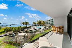 Outdoor dining - Newly Renovated | Luxe Condo w/ Riverfront Views, Pool & Resort Amenities! (Melbourne Beach)