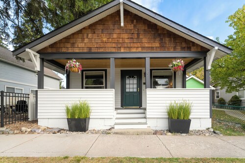 Your Basecamp in Whitefish: Cozy Home, Fenced Yard, Deck, Steps to Town