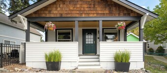 Your Basecamp in Whitefish: Cozy Home, Fenced Yard, Deck, Steps to Town