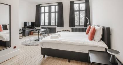 Elegant room with private bathroom in historic house - city center