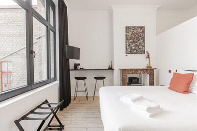 Elegant room with private bathroom in historic house - city center