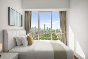 Departamento, 2 habitaciones, vista a la ciudad | 2 habitaciones, tabla de planchar con plancha y wifi gratis 