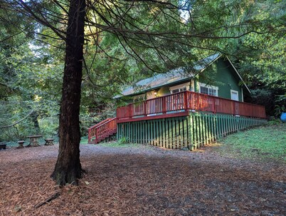 Perfect home base for all things "Redwoods"! Space to park boat. Dog friendly.