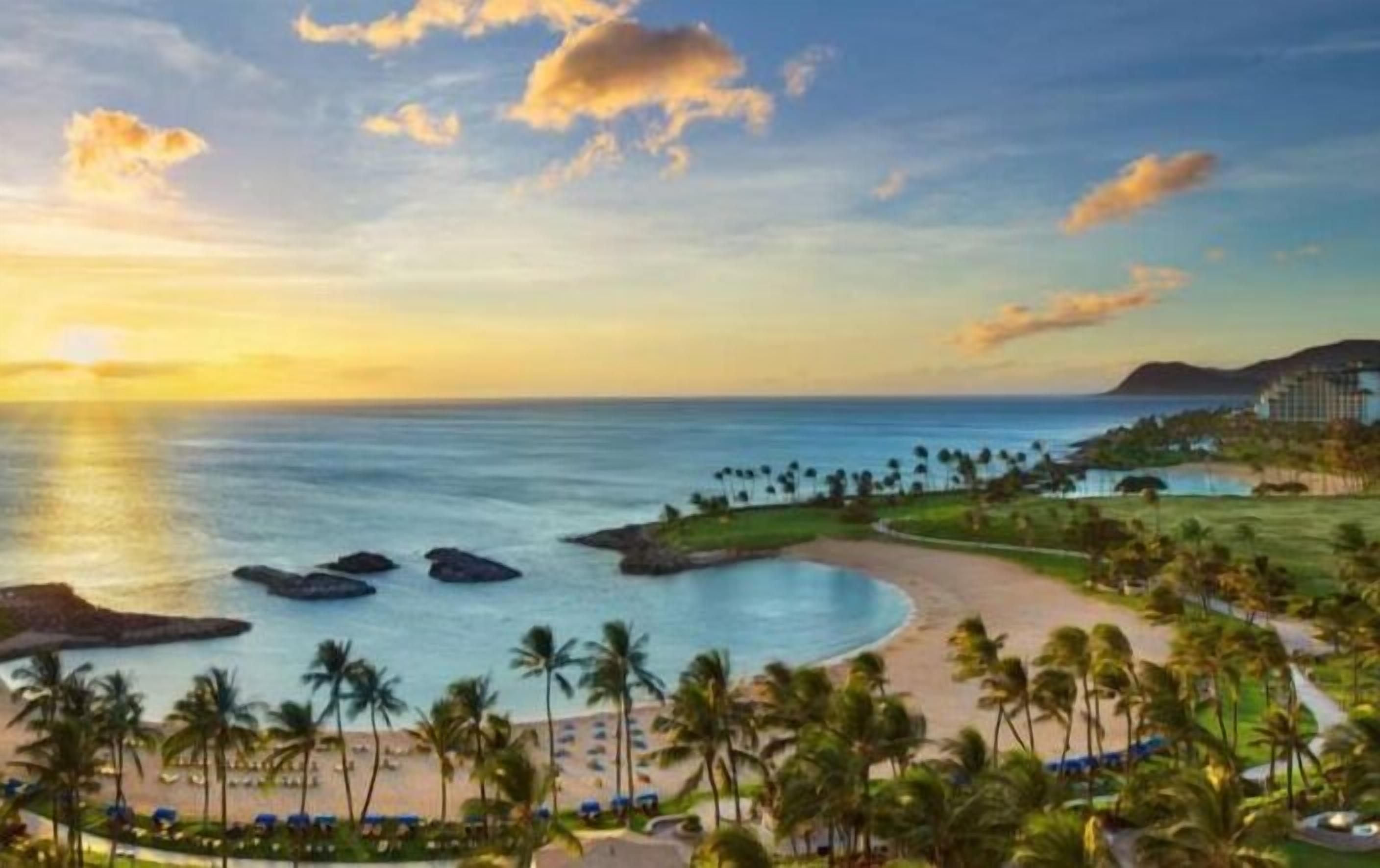 Sun-loungers, beach towels