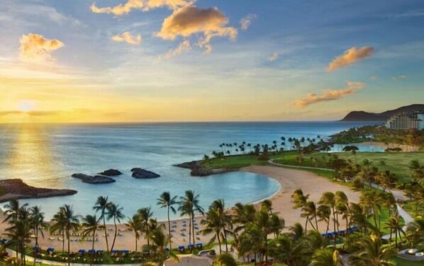 サンラウンジャー、ビーチタオル