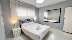 2 bedrooms, desk, iron/ironing board, travel crib