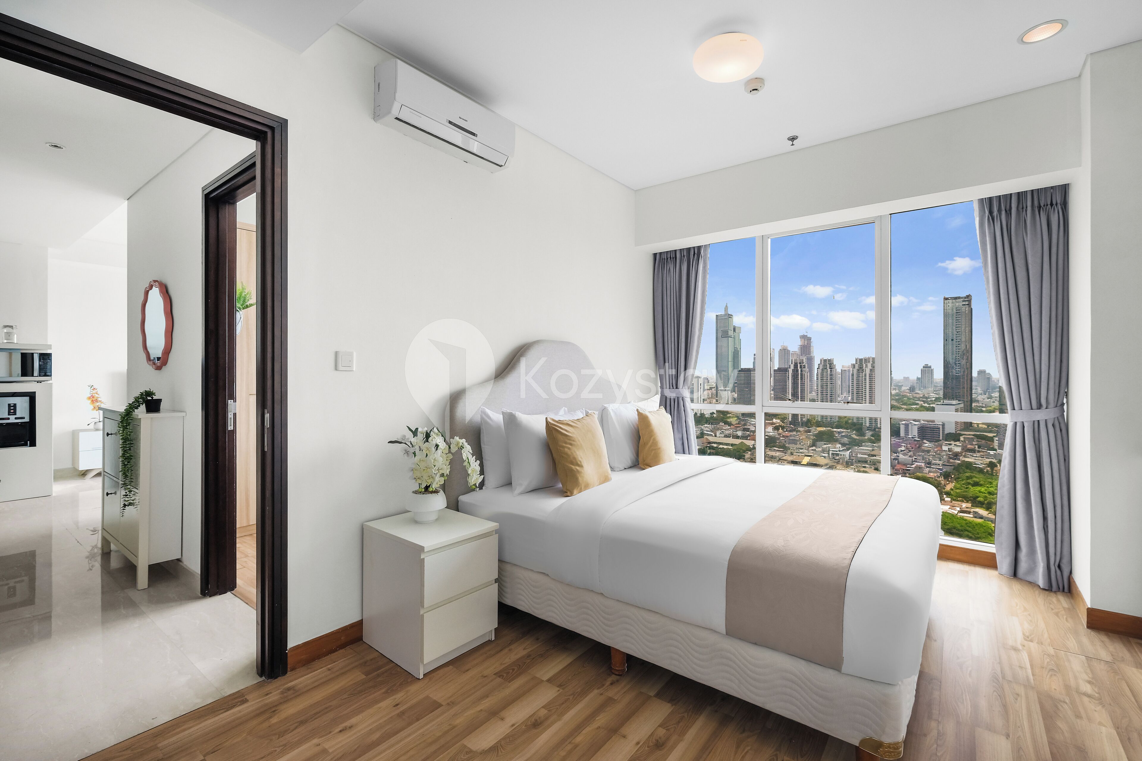 Apartment, 2 Bedrooms, City View | 2 bedrooms, iron/ironing board, free WiFi