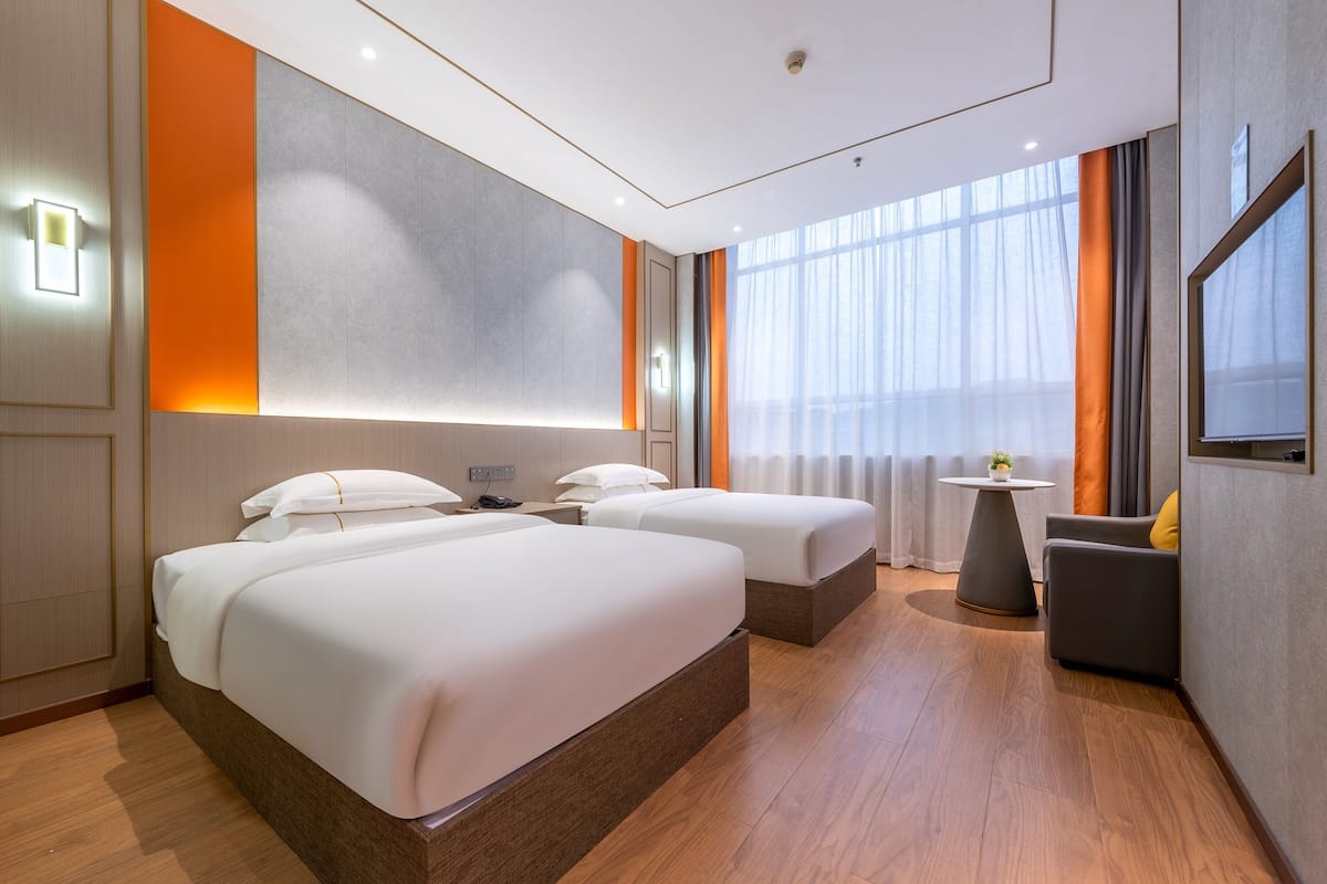 Chambre Luxe avec lits jumeaux, vue ville | Vue de la chambre