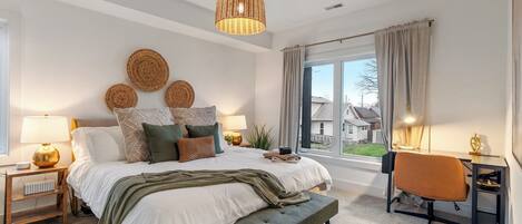 4 chambres, fer et planche à repasser, Wi-Fi, draps fournis