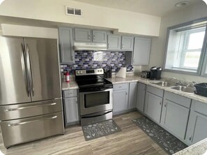 Microwave, oven, stovetop, dishwasher