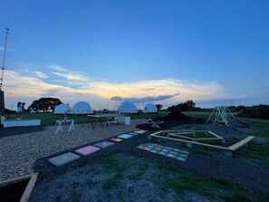 屋外ダイニングエリア