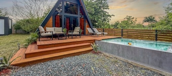 Africa787 | A-Frame Wood House W/Pool @ Lajas