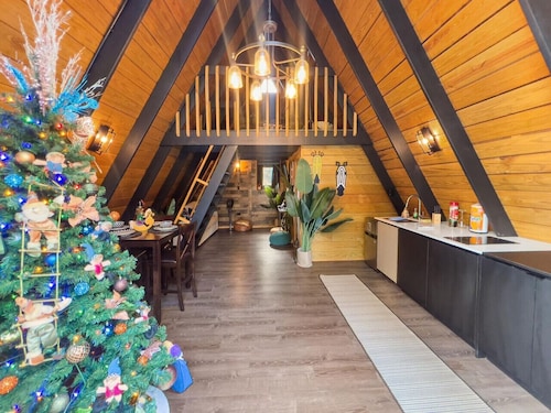 Africa787 | A-Frame Wood House W/Pool @ Lajas