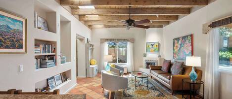 TV connectée, cheminée