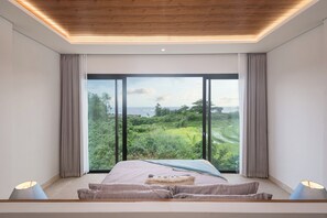 4 bedrooms, iron/ironing board, free WiFi, bed sheets - Villa Bayu, ocean view villa with private pool (Cemagi)