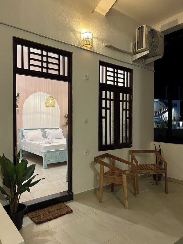 Habitación doble Deluxe, patio, vista al jardín | Terraza o patio