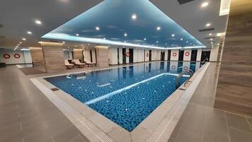 Indoor pool, seasonal outdoor pool