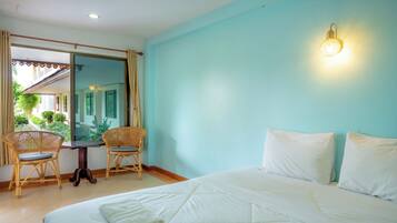 Superior-dobbeltværelse - udsigt til have | Gratis Wi-Fi