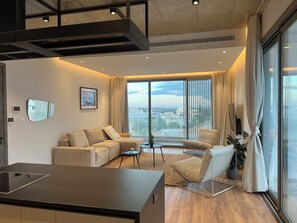 Smart-tv en een open haard