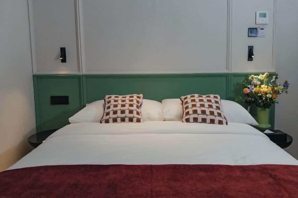 Desk, laptop workspace, iron/ironing board (on request), WiFi (free)
