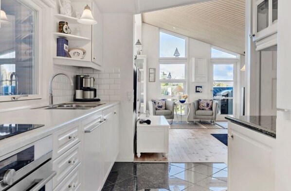 Fridge, oven, dishwasher, electric kettle