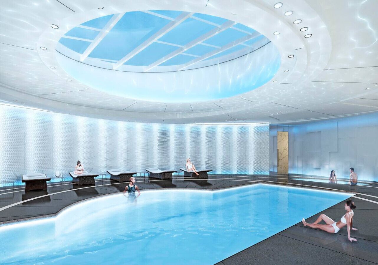 Piscine intérieure, piscine chauffée