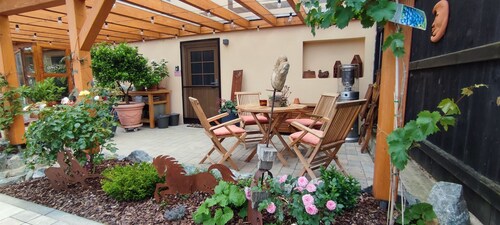 Ferienwohnung 'Am Dächsberg' mit Privatterrasse, Balkon und Wi-Fi