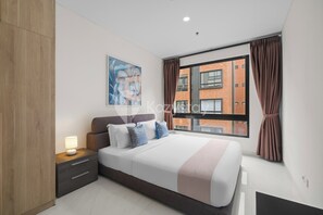 Apartamento, 2 quartos, sacada | 2 quartos, espaço de trabalho para notebook