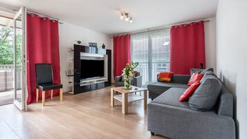 Televisión, chimenea