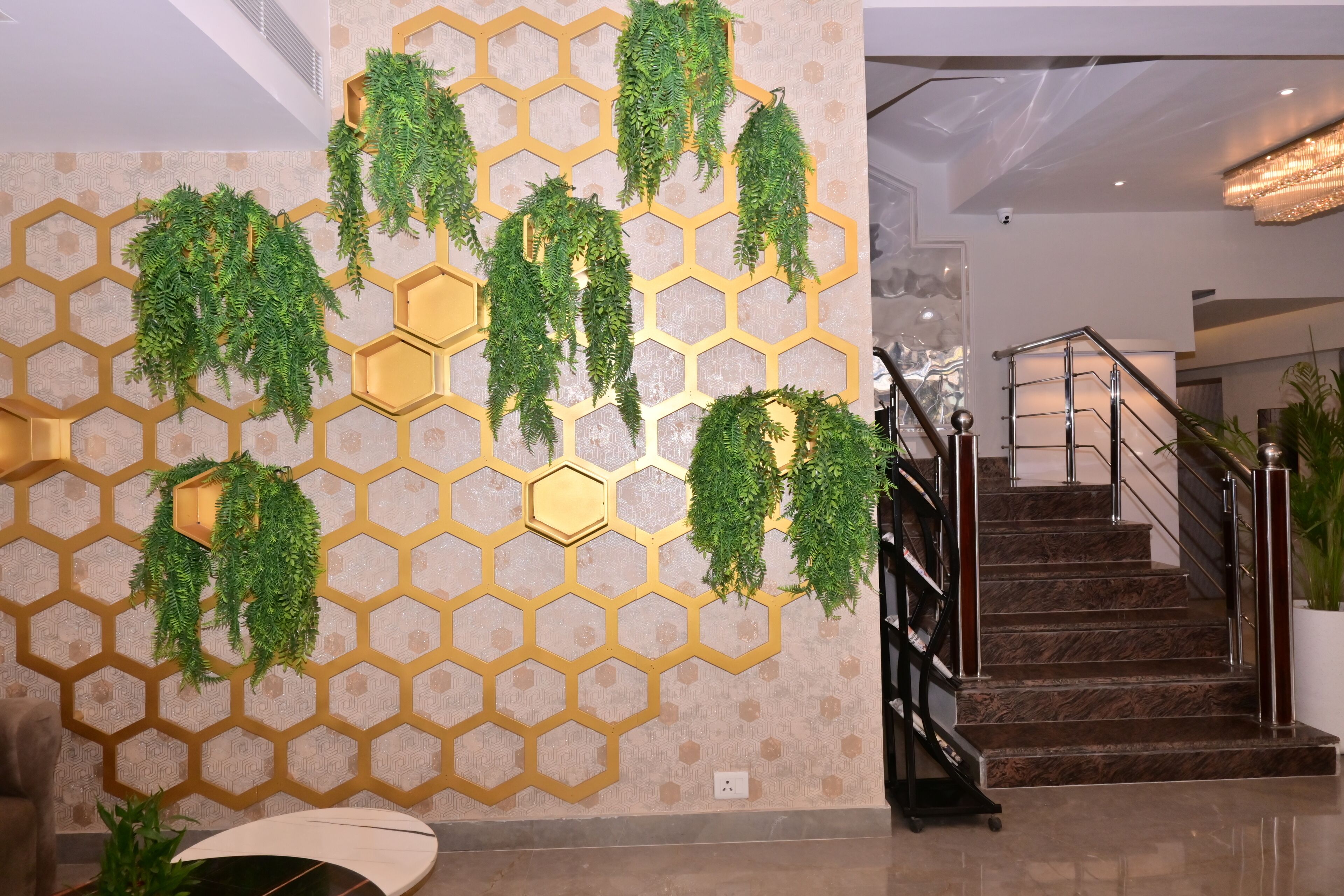 Coin salon dans le hall