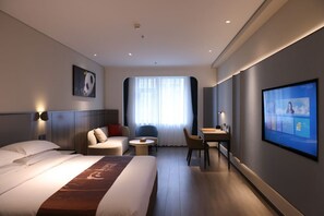 Comfort Double Room | Memory foam beds, desk, laptop workspace, blackout drapes - Golden Panda Hotel (Beijing)