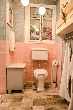 Hair dryer, towels
